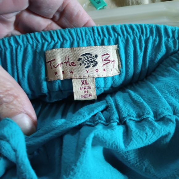 Teal Drawstring Kulots - Picture 3 of 3